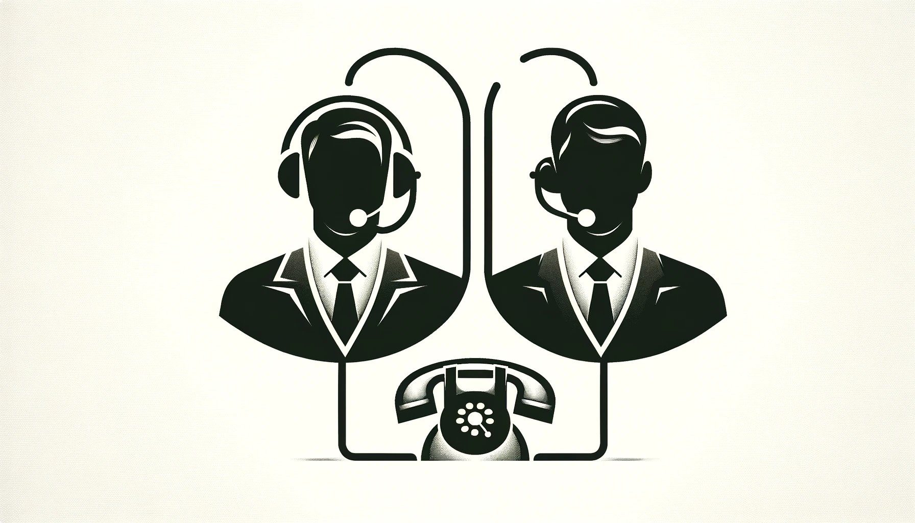 DALL·E 2024-03-11 22.44.05 - Create a simple and clear image that represents a business phone call. Visualize this with a minimalist design_ two stylized figures, one with a heads